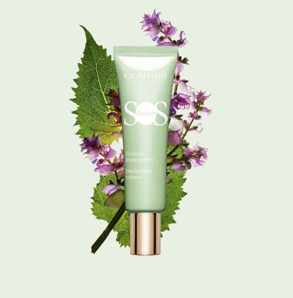 Clarins SOS Color Correcting + Hydrating Face Primer*Green